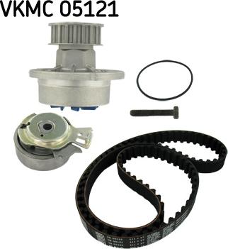 SKF VKMC 05121 - Водяной насос + комплект зубчатого ремня ГРМ autospares.lv