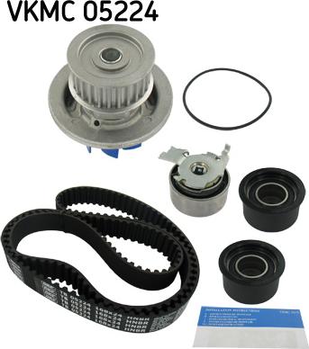 SKF VKMC 05224 - Водяной насос + комплект зубчатого ремня ГРМ autospares.lv