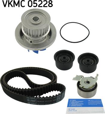 SKF VKMC 05228 - Водяной насос + комплект зубчатого ремня ГРМ autospares.lv