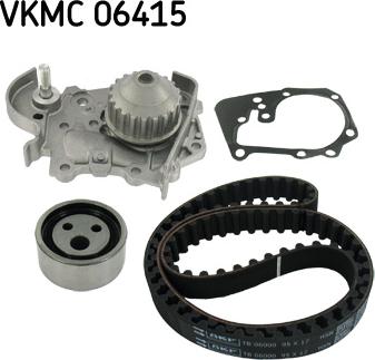 SKF VKMC 06415 - Водяной насос + комплект зубчатого ремня ГРМ autospares.lv
