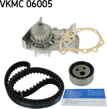 SKF VKMC 06005 - Водяной насос + комплект зубчатого ремня ГРМ autospares.lv