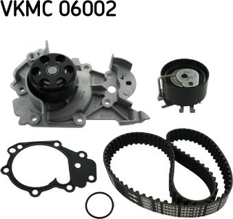 SKF VKMC 06002 - Водяной насос + комплект зубчатого ремня ГРМ autospares.lv