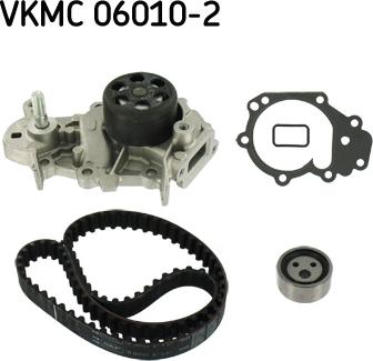 SKF VKMC 06010-2 - Водяной насос + комплект зубчатого ремня ГРМ autospares.lv