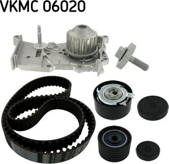 SKF VKMC 06020 - Водяной насос + комплект зубчатого ремня ГРМ autospares.lv