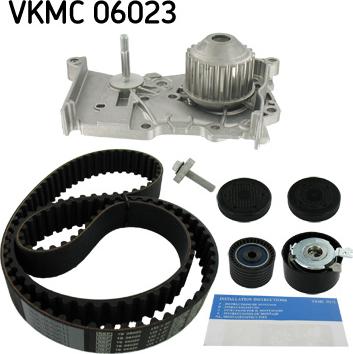 SKF VKMC 06023 - Водяной насос + комплект зубчатого ремня ГРМ autospares.lv