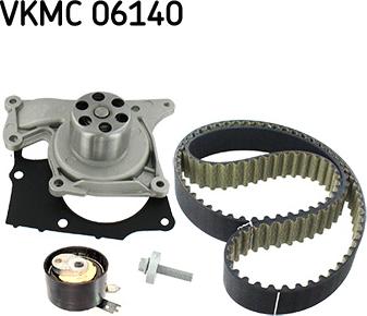 SKF VKMC 06140 - Водяной насос + комплект зубчатого ремня ГРМ autospares.lv