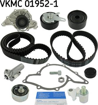 SKF VKMC 01952-1 - Водяной насос + комплект зубчатого ремня ГРМ autospares.lv