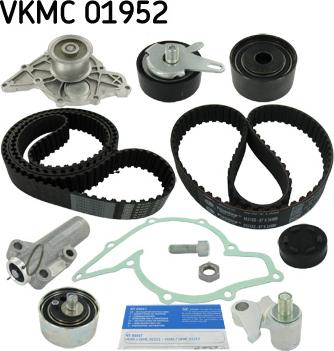 SKF VKMC 01952 - Водяной насос + комплект зубчатого ремня ГРМ autospares.lv