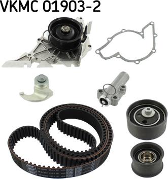 SKF VKMC 01903-2 - Водяной насос + комплект зубчатого ремня ГРМ autospares.lv