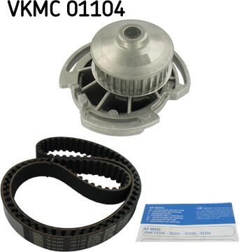 SKF VKMC 01104 - Водяной насос + комплект зубчатого ремня ГРМ autospares.lv