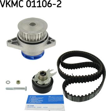 SKF VKMC 01106-2 - Водяной насос + комплект зубчатого ремня ГРМ autospares.lv