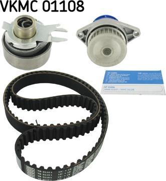 SKF VKMC 01108 - Водяной насос + комплект зубчатого ремня ГРМ autospares.lv