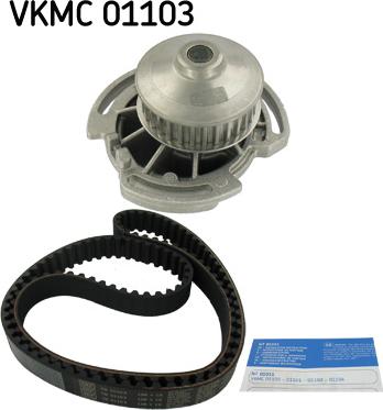 SKF VKMC 01103 - Водяной насос + комплект зубчатого ремня ГРМ autospares.lv