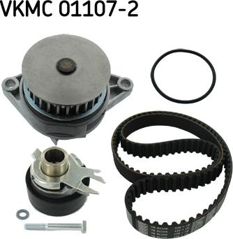 SKF VKMC 01107-2 - Водяной насос + комплект зубчатого ремня ГРМ autospares.lv