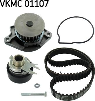 SKF VKMC 01107 - Водяной насос + комплект зубчатого ремня ГРМ autospares.lv
