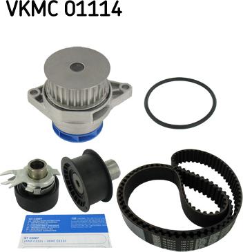 SKF VKMC 01114 - Водяной насос + комплект зубчатого ремня ГРМ autospares.lv