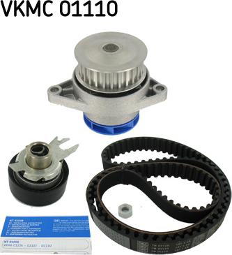 SKF VKMC 01110 - Водяной насос + комплект зубчатого ремня ГРМ autospares.lv