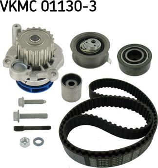 SKF VKMC 01130-3 - Водяной насос + комплект зубчатого ремня ГРМ autospares.lv