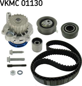 SKF VKMC 01130 - Водяной насос + комплект зубчатого ремня ГРМ autospares.lv
