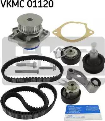 SKF VKMC 01120 - Водяной насос + комплект зубчатого ремня ГРМ autospares.lv