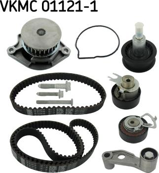 SKF VKMC 01121-1 - Водяной насос + комплект зубчатого ремня ГРМ autospares.lv