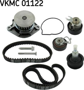 SKF VKMC 01122 - Водяной насос + комплект зубчатого ремня ГРМ autospares.lv