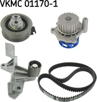 SKF VKMC 01170-1 - Водяной насос + комплект зубчатого ремня ГРМ autospares.lv