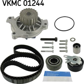 SKF VKMC 01244 - Водяной насос + комплект зубчатого ремня ГРМ autospares.lv