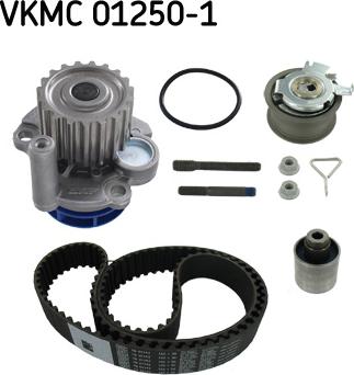 SKF VKMC 01250-1 - Водяной насос + комплект зубчатого ремня ГРМ autospares.lv