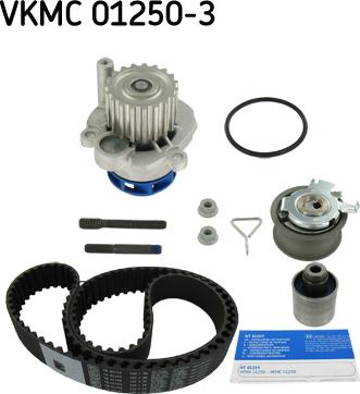 SKF VKMC 01250-3 - Водяной насос + комплект зубчатого ремня ГРМ autospares.lv