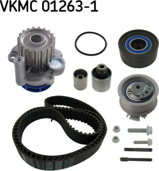 SKF VKMC 01263-1 - Водяной насос + комплект зубчатого ремня ГРМ autospares.lv