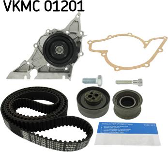 SKF VKMC 01201 - Водяной насос + комплект зубчатого ремня ГРМ autospares.lv