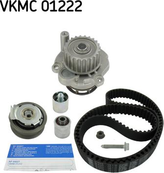 SKF VKMC 01222 - Водяной насос + комплект зубчатого ремня ГРМ autospares.lv