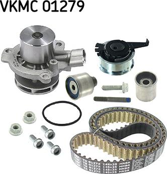 SKF VKMC 01279 - Водяной насос + комплект зубчатого ремня ГРМ autospares.lv