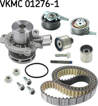 SKF VKMC 01276-1 - Водяной насос + комплект зубчатого ремня ГРМ autospares.lv