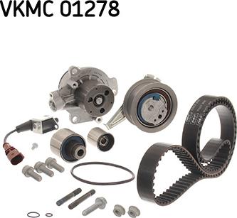 SKF VKMC 01278-2 - Водяной насос + комплект зубчатого ремня ГРМ autospares.lv