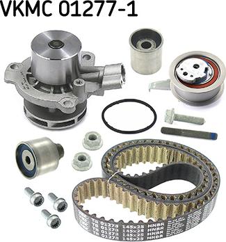 SKF VKMC 01277-1 - Водяной насос + комплект зубчатого ремня ГРМ autospares.lv