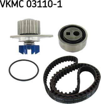 SKF VKMC 03110-1 - Водяной насос + комплект зубчатого ремня ГРМ autospares.lv