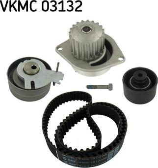 SKF VKMC 03132 - Водяной насос + комплект зубчатого ремня ГРМ autospares.lv