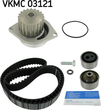 SKF VKMC 03121 - Водяной насос + комплект зубчатого ремня ГРМ autospares.lv