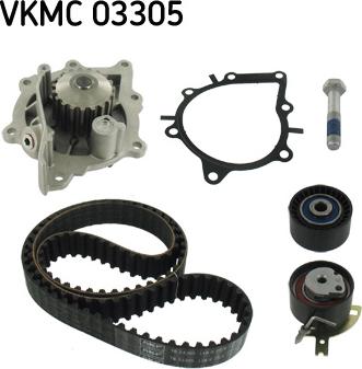 SKF VKMC 03305 - Водяной насос + комплект зубчатого ремня ГРМ autospares.lv