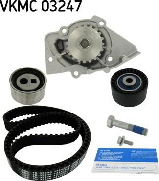 SKF VKMC 03247 - Водяной насос + комплект зубчатого ремня ГРМ autospares.lv