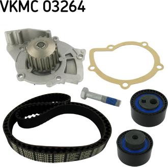 SKF VKMC 03264 - Водяной насос + комплект зубчатого ремня ГРМ autospares.lv