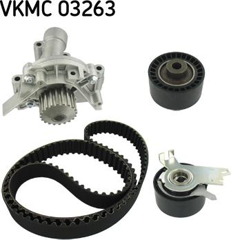 SKF VKMC 03263 - Водяной насос + комплект зубчатого ремня ГРМ autospares.lv