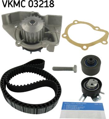 SKF VKMC 03218 - Водяной насос + комплект зубчатого ремня ГРМ autospares.lv