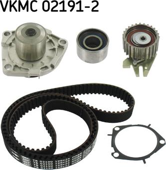 SKF VKMC 02191-2 - Водяной насос + комплект зубчатого ремня ГРМ autospares.lv