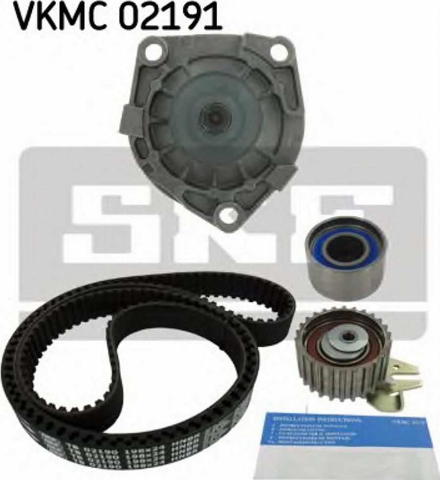 SKF VKMC 02191 - Натяжной ролик, зубчатый ремень ГРМ autospares.lv