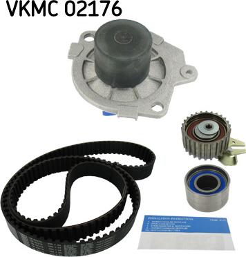 SKF VKMC 02176 - Водяной насос + комплект зубчатого ремня ГРМ autospares.lv