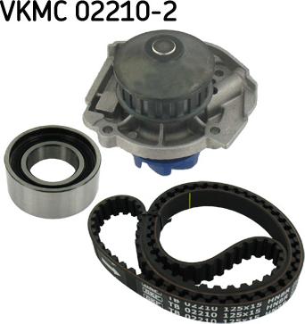 SKF VKMC 02210-2 - Водяной насос + комплект зубчатого ремня ГРМ autospares.lv