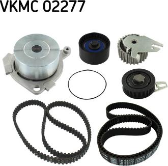 SKF VKMC 02277 - Водяной насос + комплект зубчатого ремня ГРМ autospares.lv